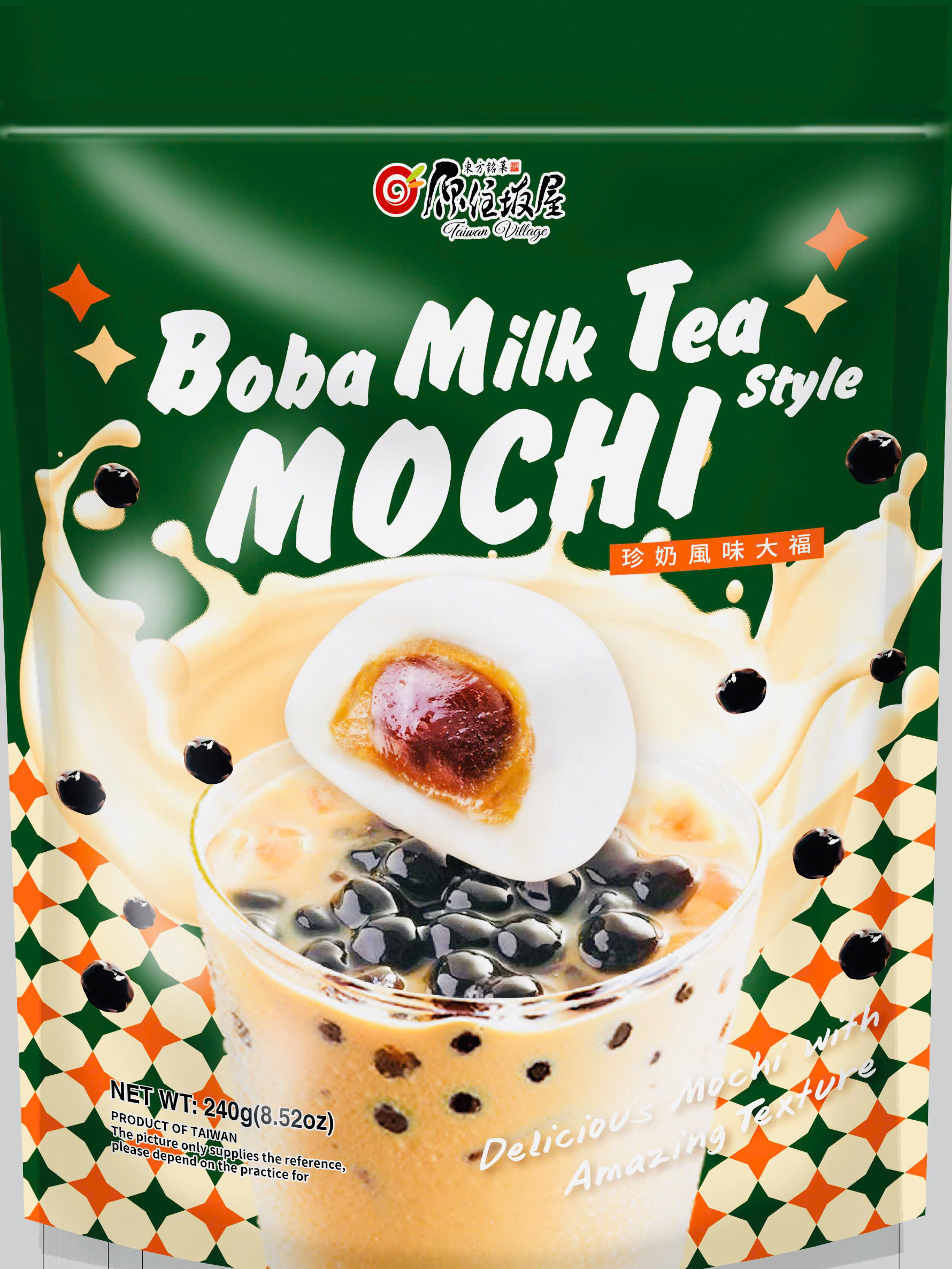 Bánh mochi gói 240g vị trà sữa 